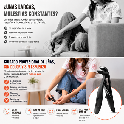 FlexiClip Pro™ - Corta tus uñas sin esfuerzo.