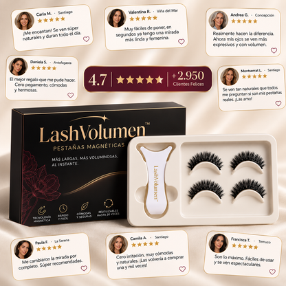 LashVolume™ - Pestañas Magnéticas Efecto Extensión