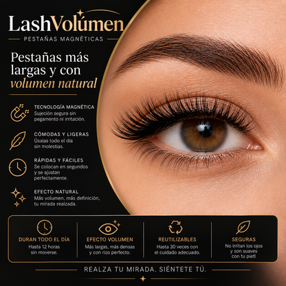 LashVolume™ - Pestañas Magnéticas Efecto Extensión